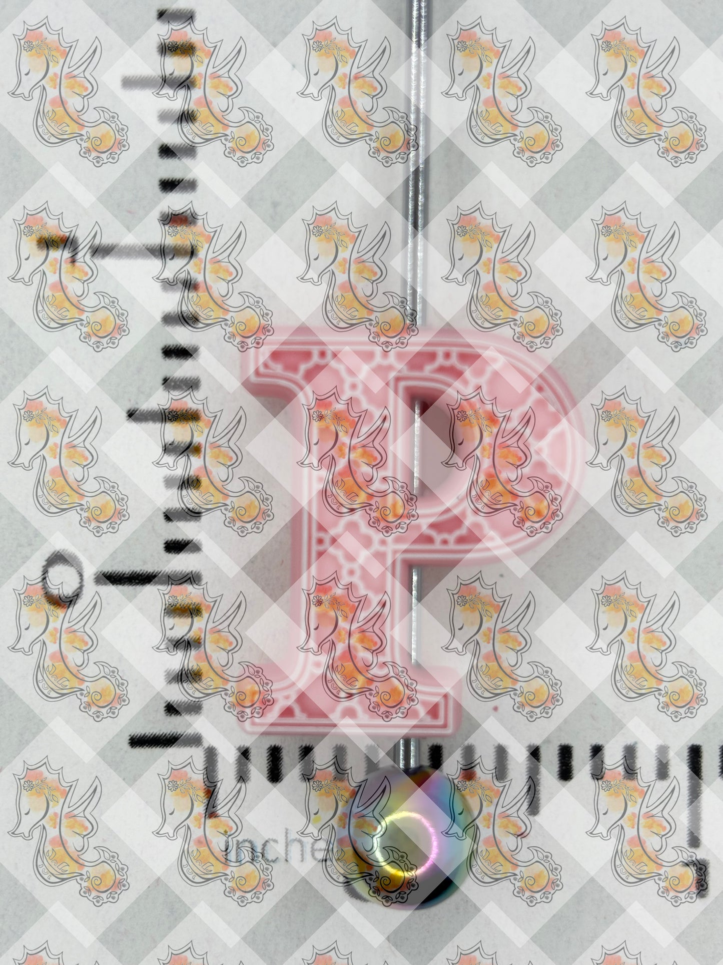 Alphabet P Silicone Focal - RD Creations Collab