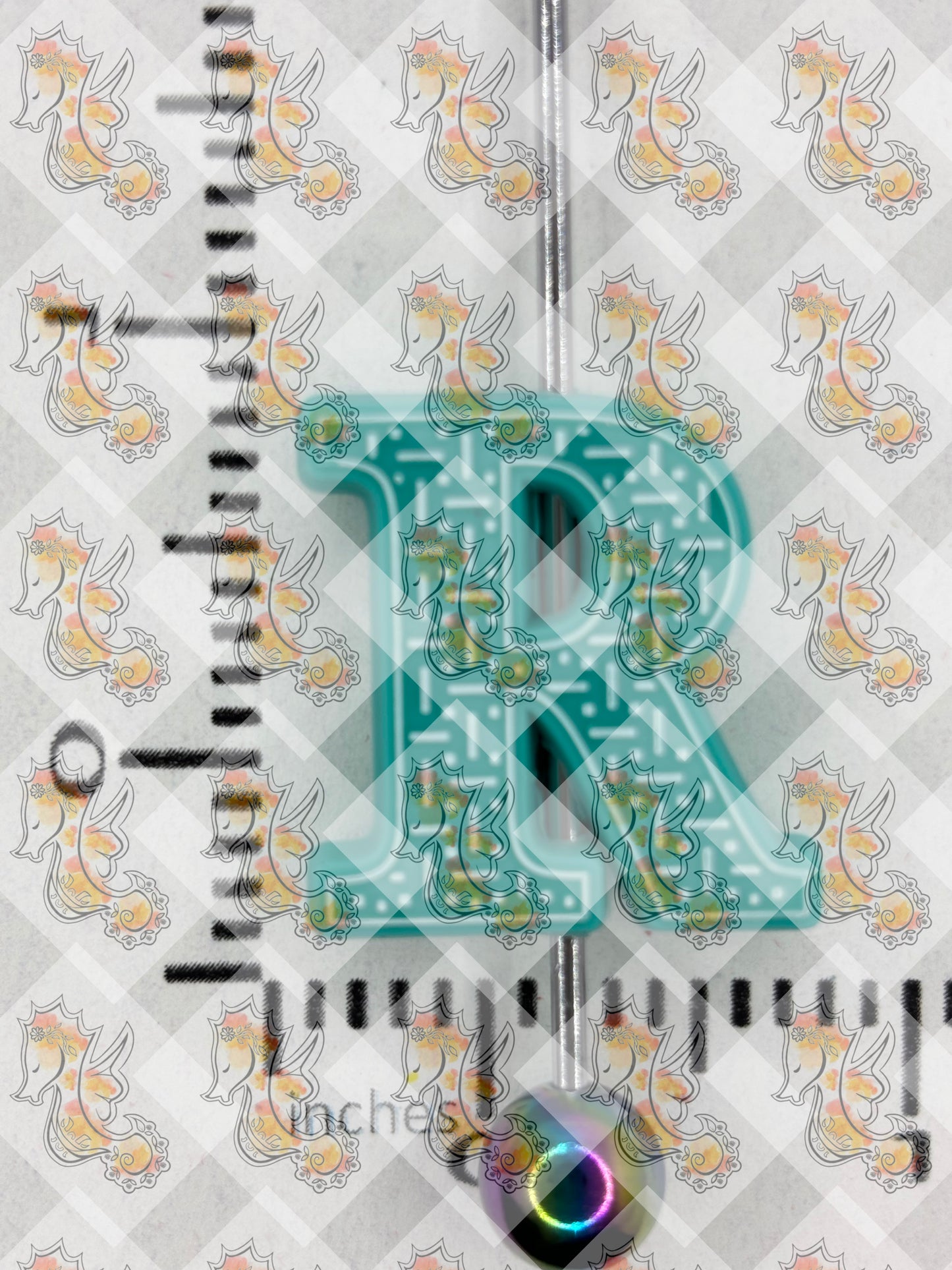 Alphabet R Silicone Focal - RD Creations Collab