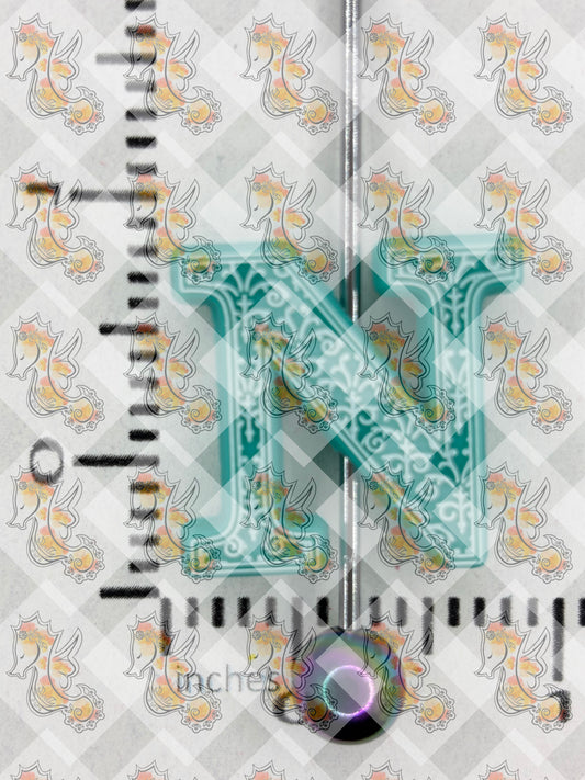 Alphabet N Silicone Focal