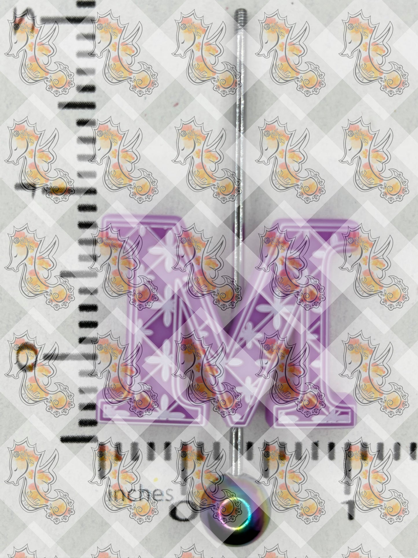 Alphabet M Silicone Focal - RD Creations Collab