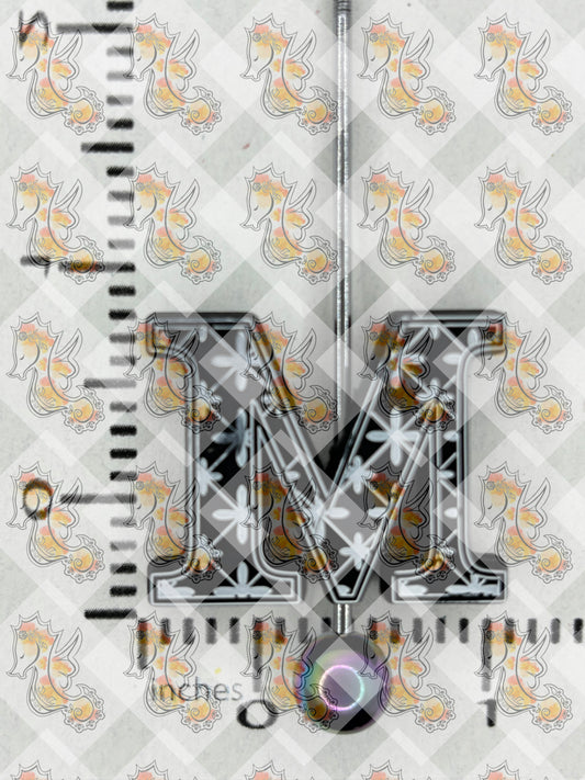 Alphabet M Silicone Focal