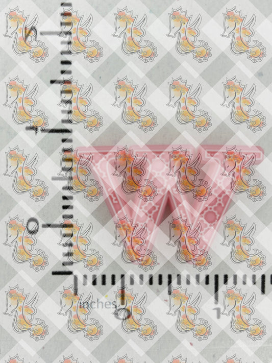 Alphabet W Silicone Focal