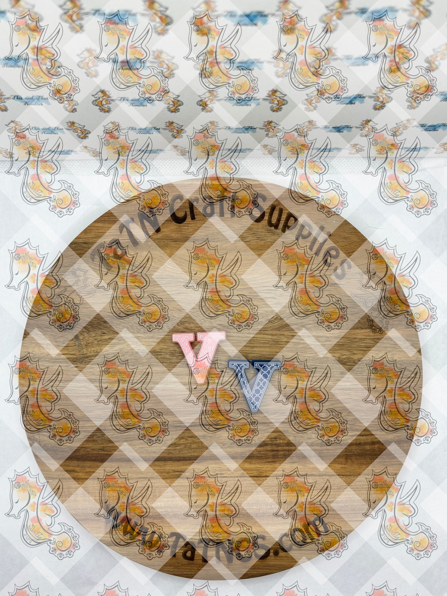 Alphabet V Silicone Focal - RD Creations Collab