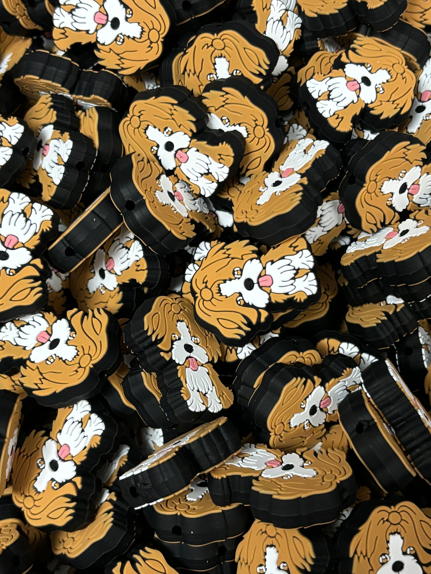 Dog - Shih Tzu Brown Boy Silicone Focal 0079