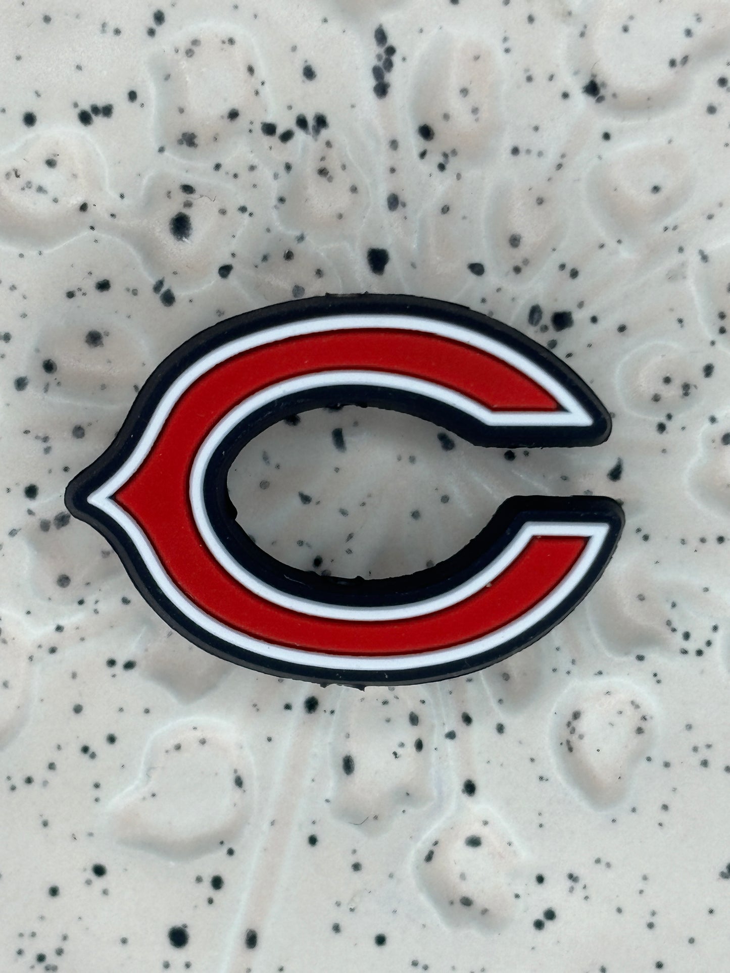 NFL - Chicago Bears Silicone Focal - Bead Sister Collab - 5 Count