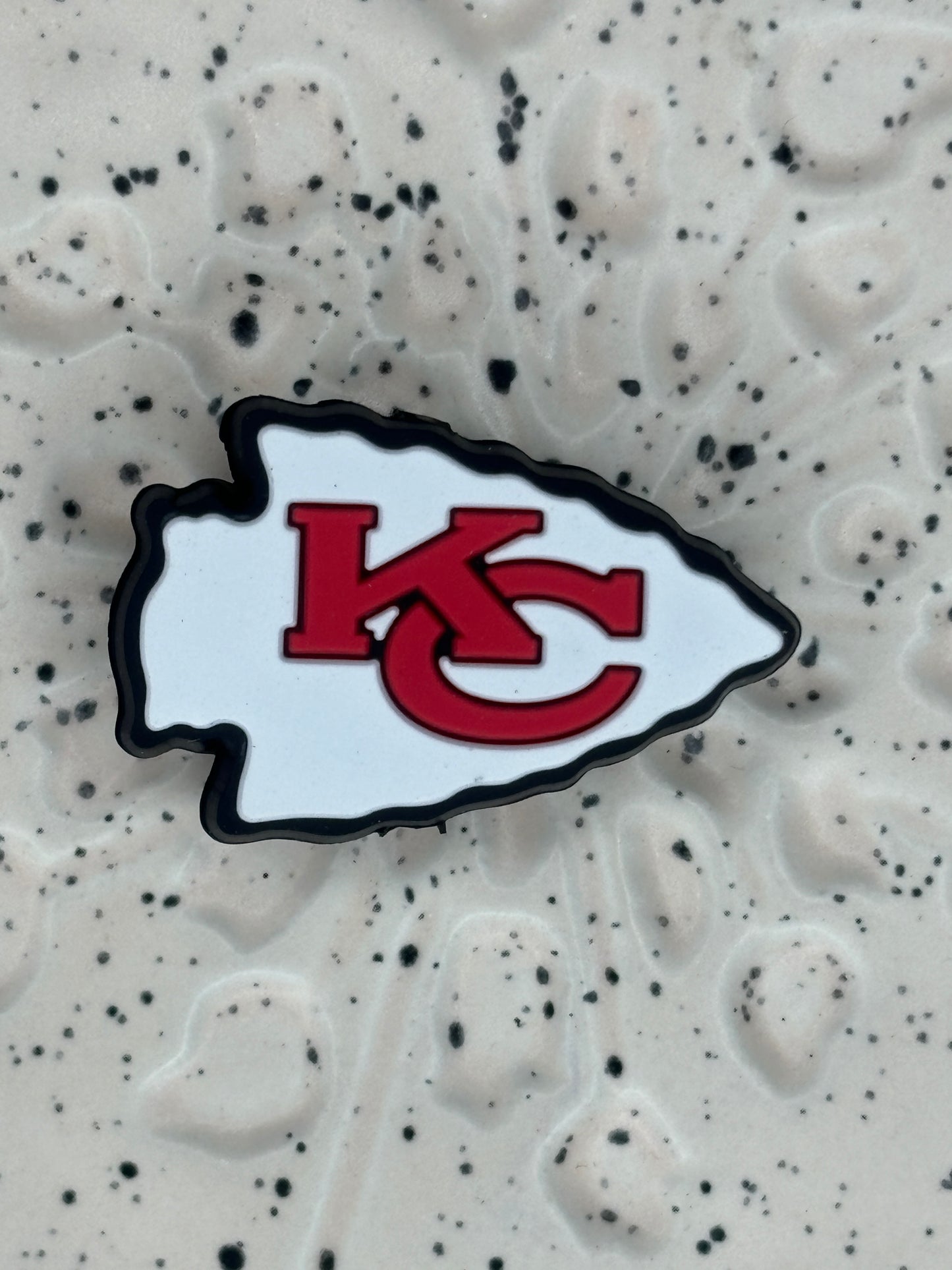 Football - Kansas City Chiefs White Silicone Focal