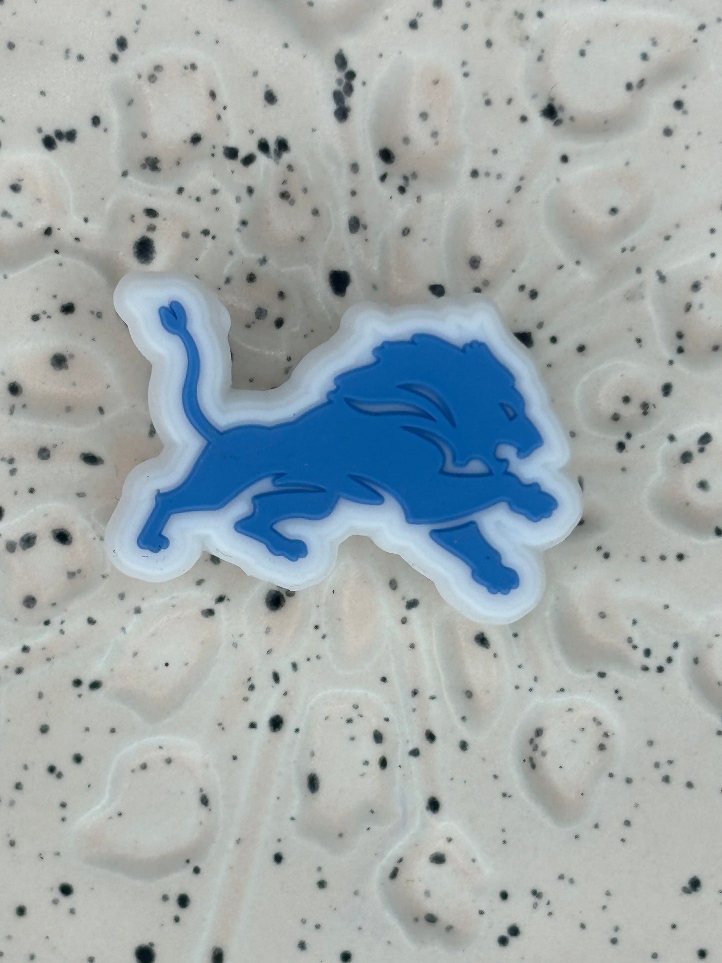 NFL - Detroit Lions Silicone Focal - Bead Sister Collab - 5 Count