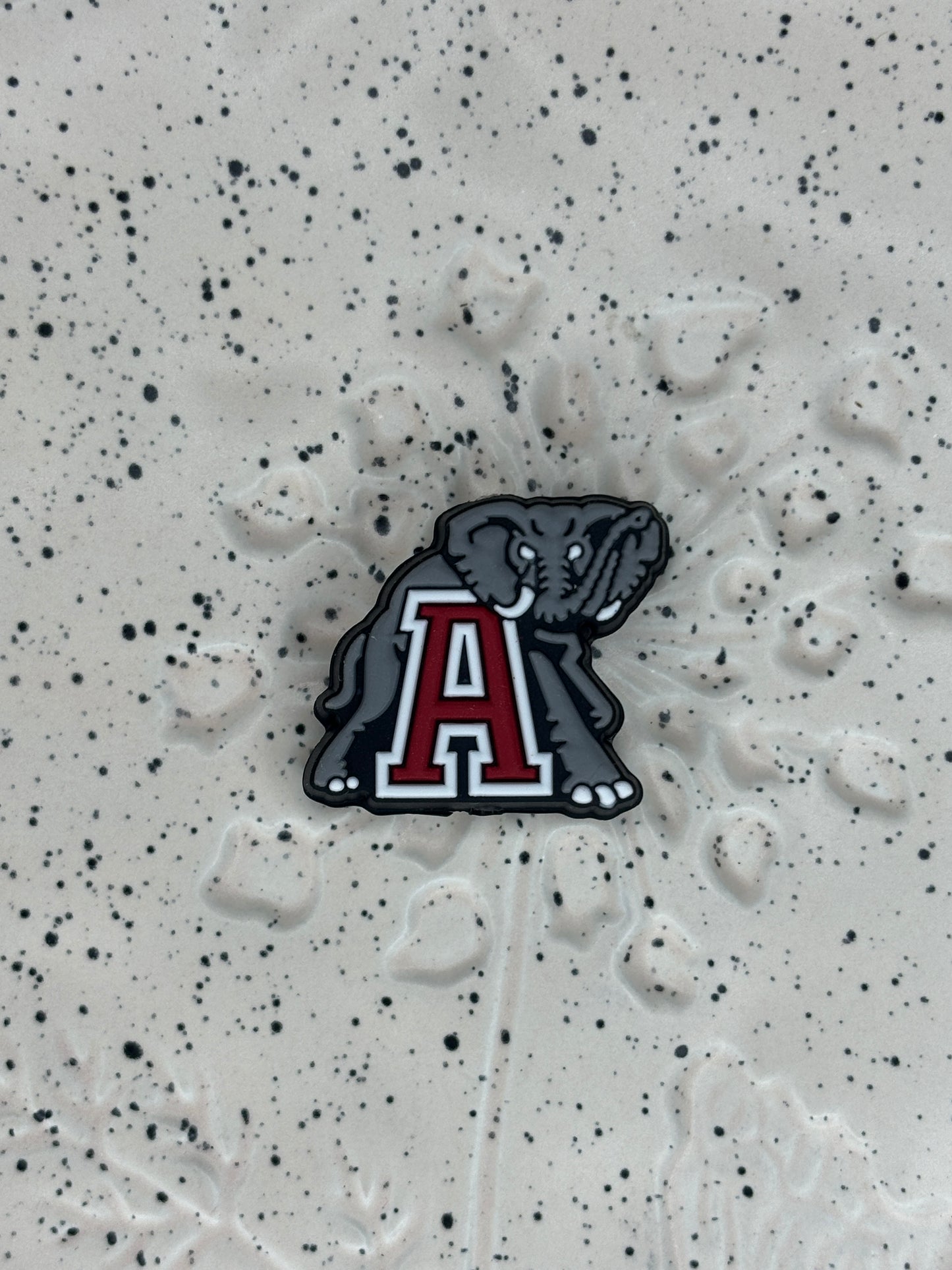 College - Alabama Tide Elephant Silicone Focal - 5 Count