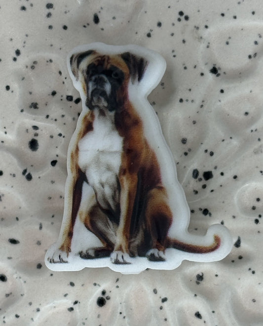 Dog - Boxer Printed Silicone Focal - 0038