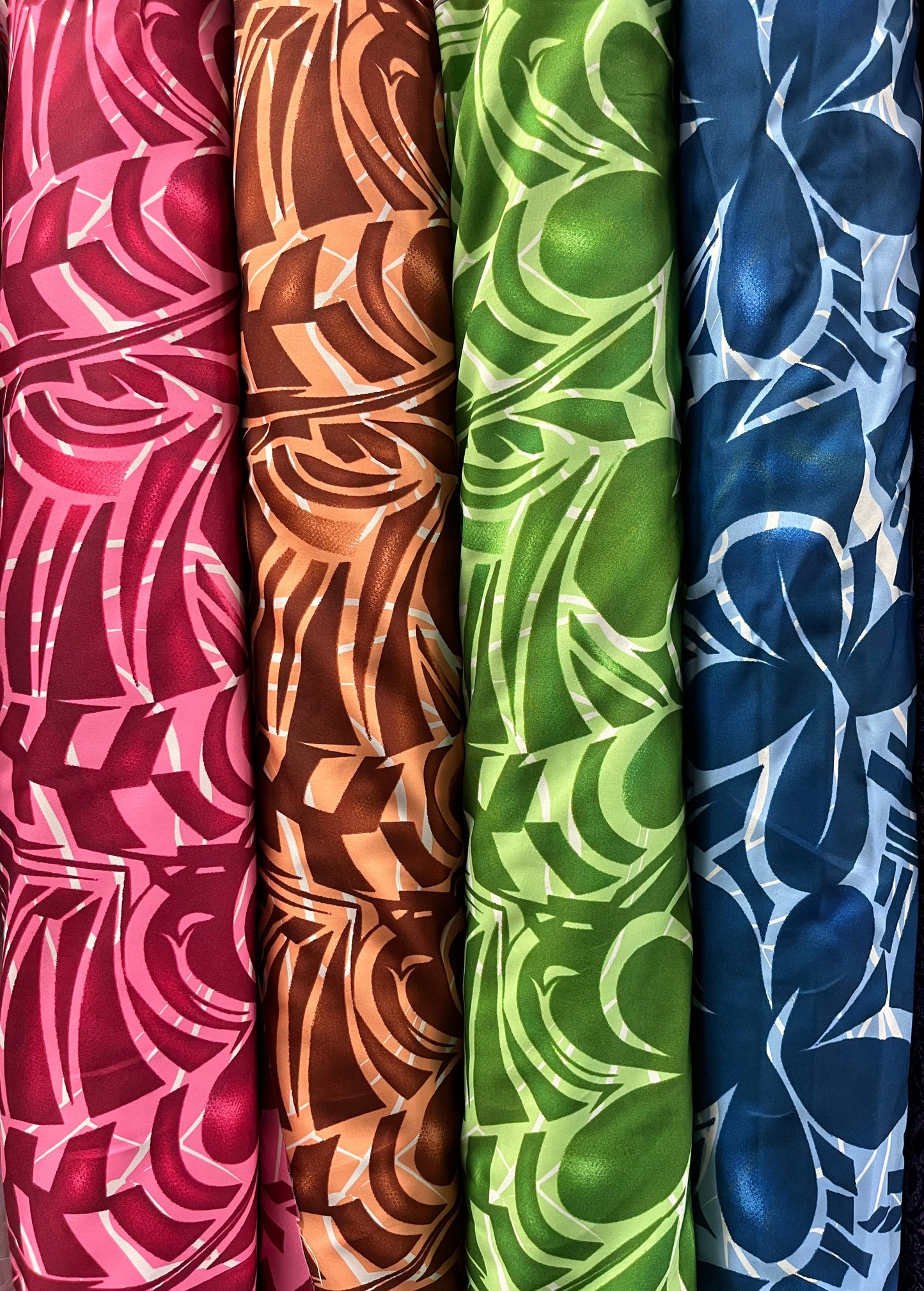 Plumeria Flower Polyester Fabric | Islands Fabric