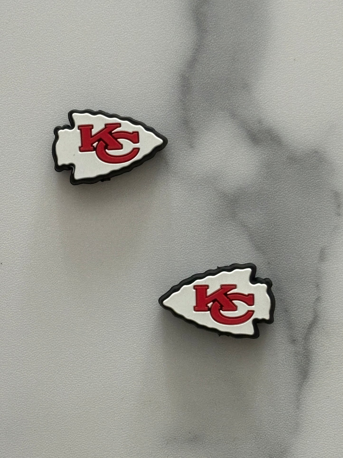 Football - Kansas City Chiefs White Silicone Focal
