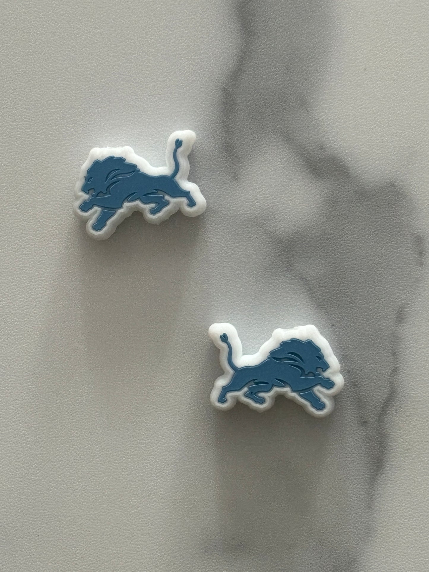 NFL - Detroit Lions Silicone Focal - Bead Sister Collab - 5 Count