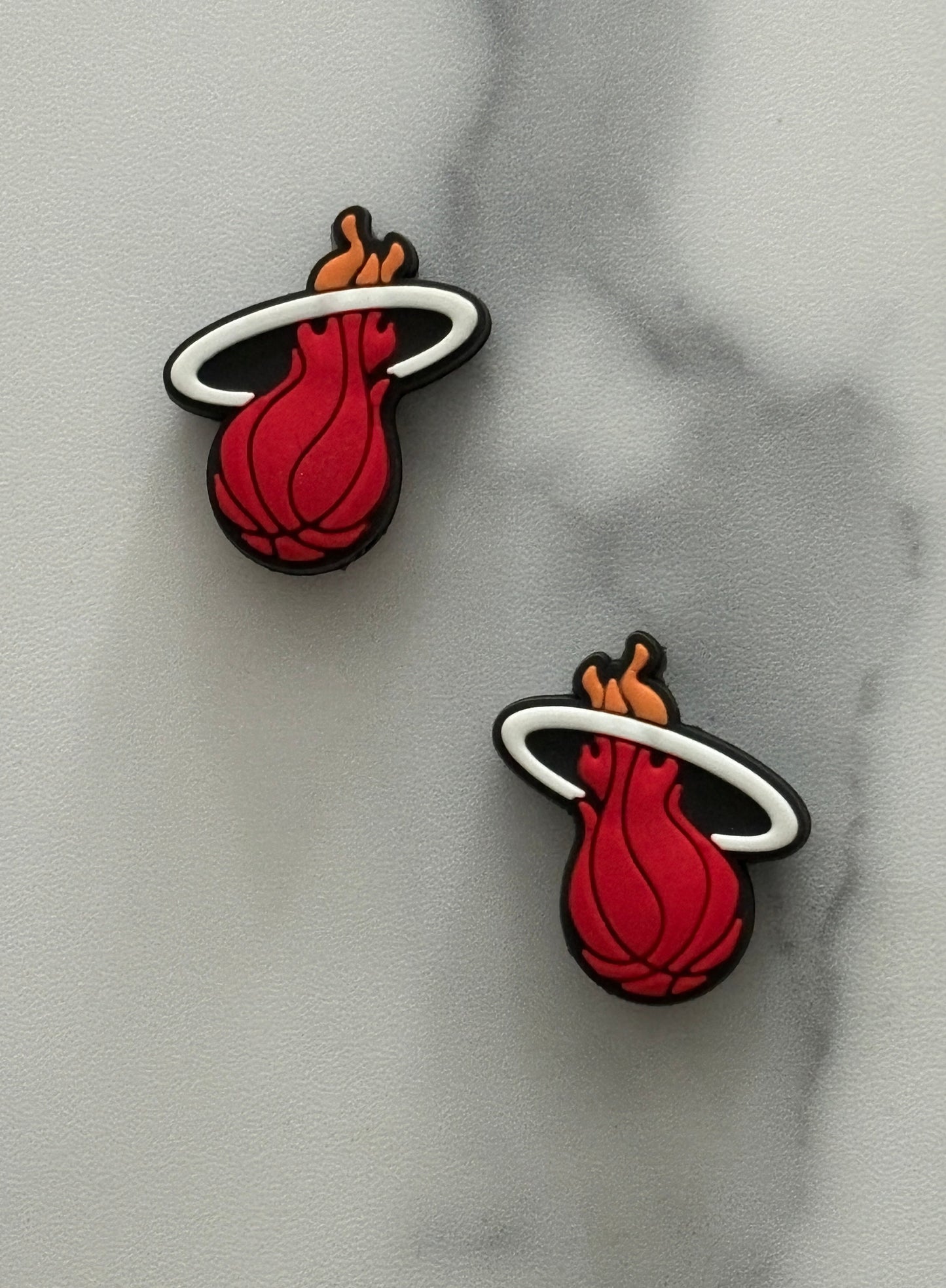 Basketball - Miami Heat Flame PVC Focal 0234 - 5 Count