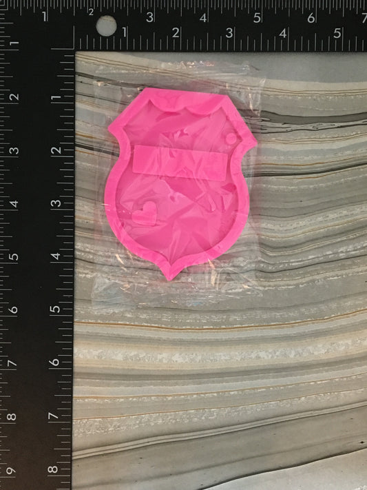 Mold - Police Shield Keychain Mold M1