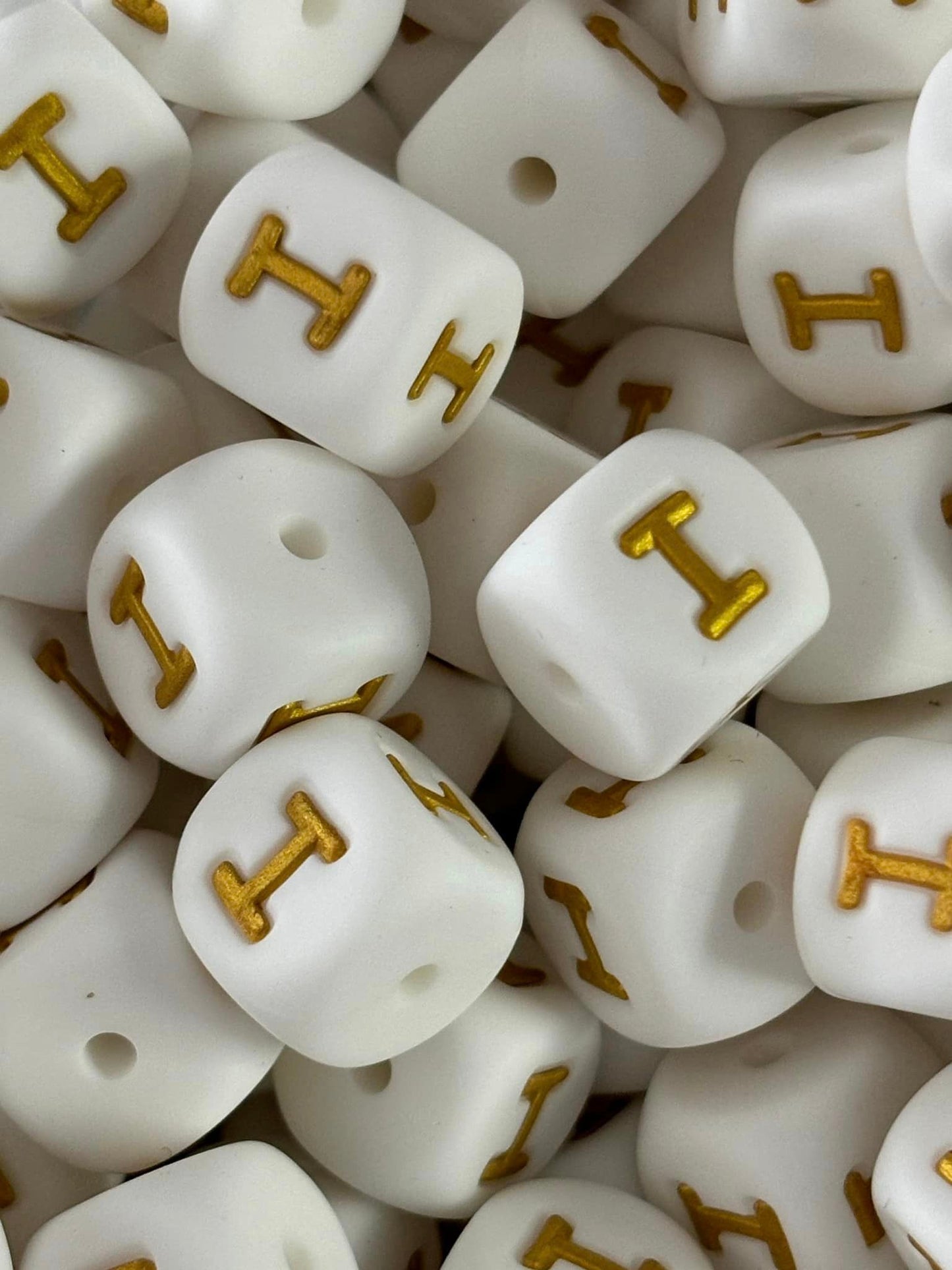 VIPGreek 12mm Letter Silicone Beads 5 Count
