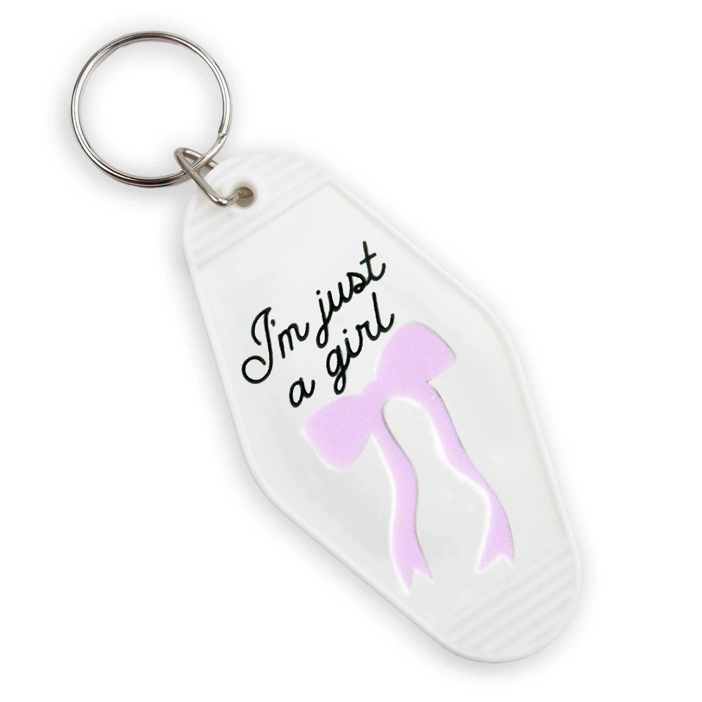 Master Maker Crafts - UV DTF Decal - Just A Girl 4 Set 2" (Keychain NOT Inclued)