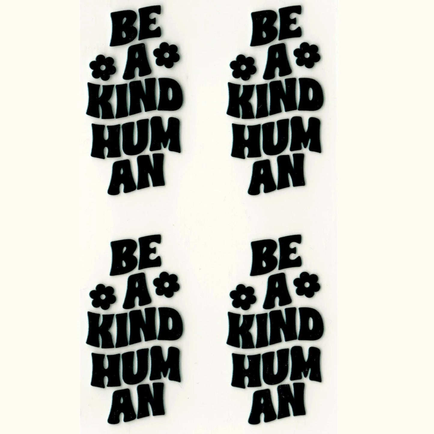 Master Maker Crafts - UV DTF Decal - Kind Human 4 Set 2" (Keychain NOT Inclued)