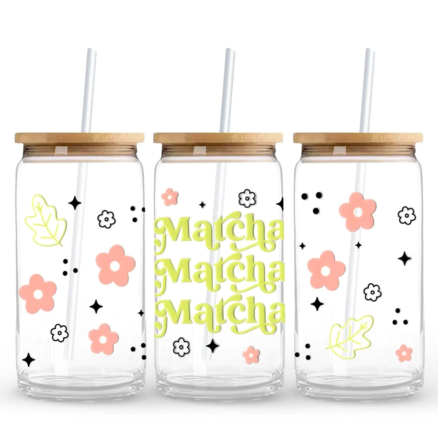 Master Maker Crafts - UV DTF Wrap Only - Matcha, Matcha, Matcha 9.7" x 4.3" (Cup NOT Included)