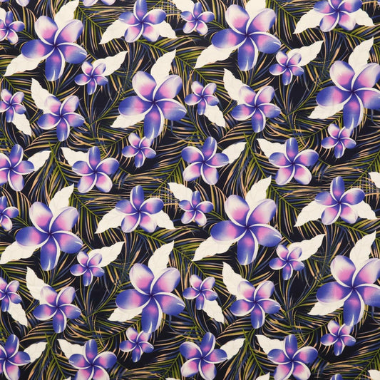 Plumeria Palm Fabric | Rayon