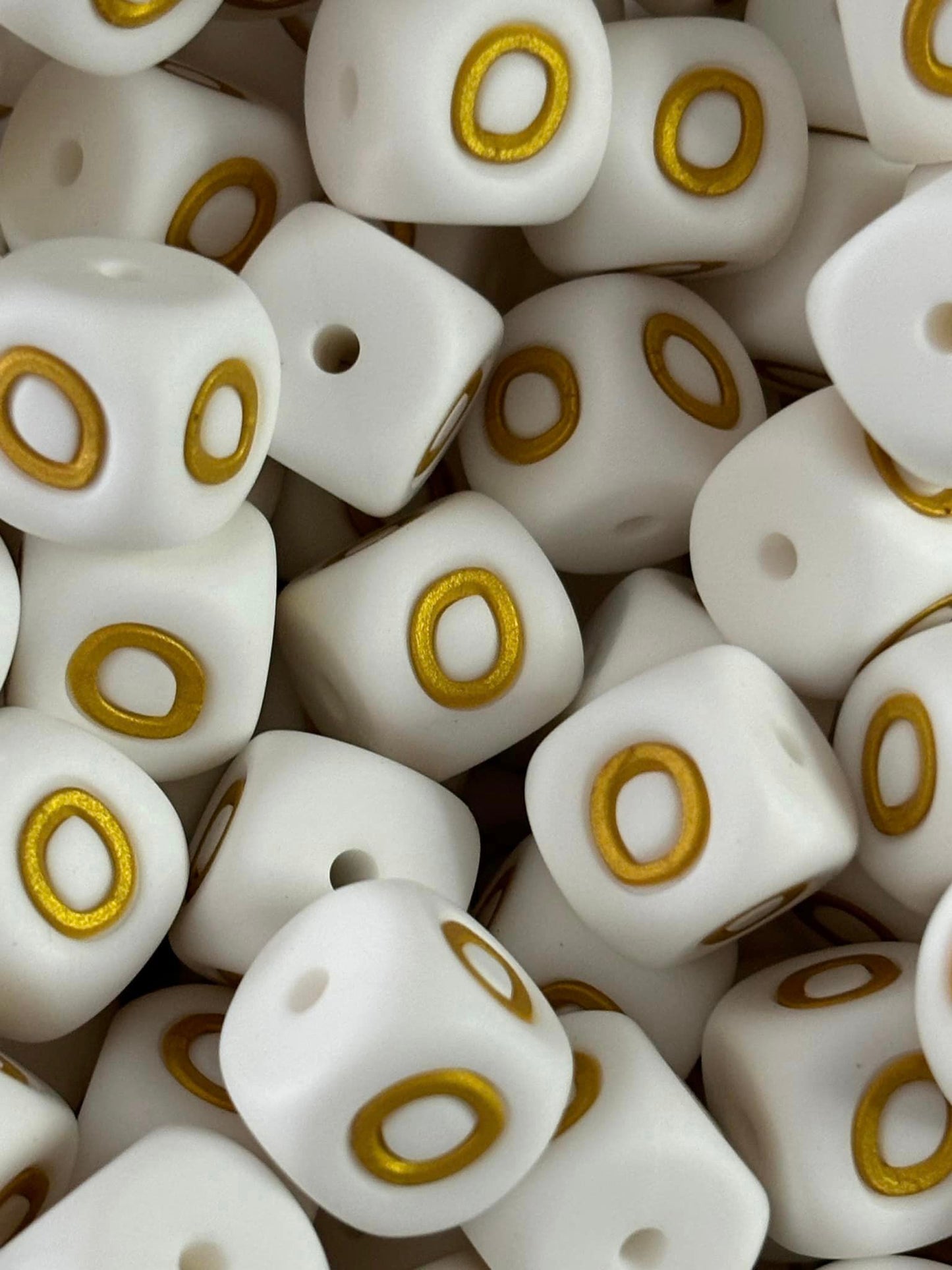 VIPGreek 12mm Letter Silicone Beads 5 Count