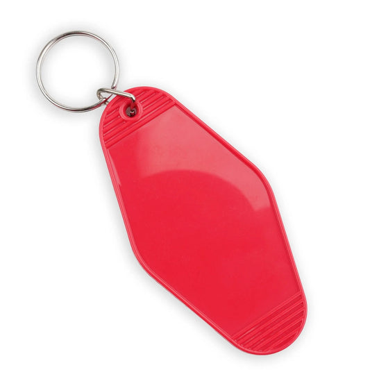Master Maker Crafts - Retro Motel Keychain with Silver Ring - Apple Red (4 per Set)