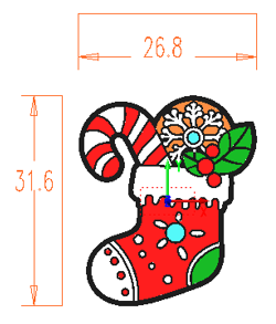 Christmas - Stocking Silicone Focal 15072