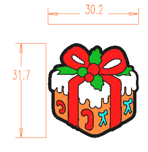 Christmas - Present Silicone Focal 15068