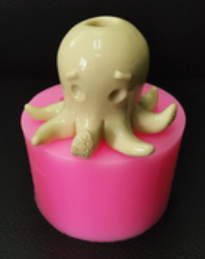 Mold - Octopus Straw Topper Mold