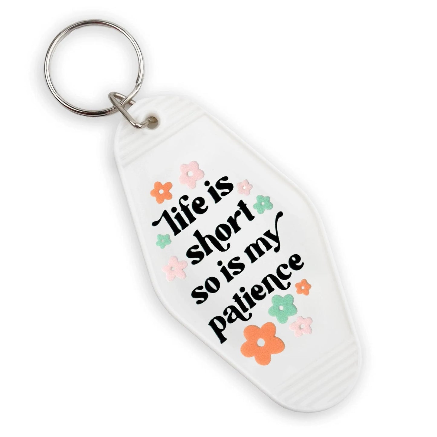 Master Maker Crafts - UV DTF Decal - Short Patience 4 Set 2" (Keychain NOT Inclued)