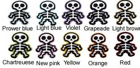 Halloween - Skeleton Pink Silicone Focal 15051