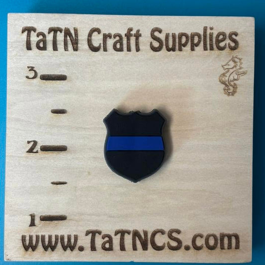 Police - TBL Thin Blue Line Badge PVC Focal 1848