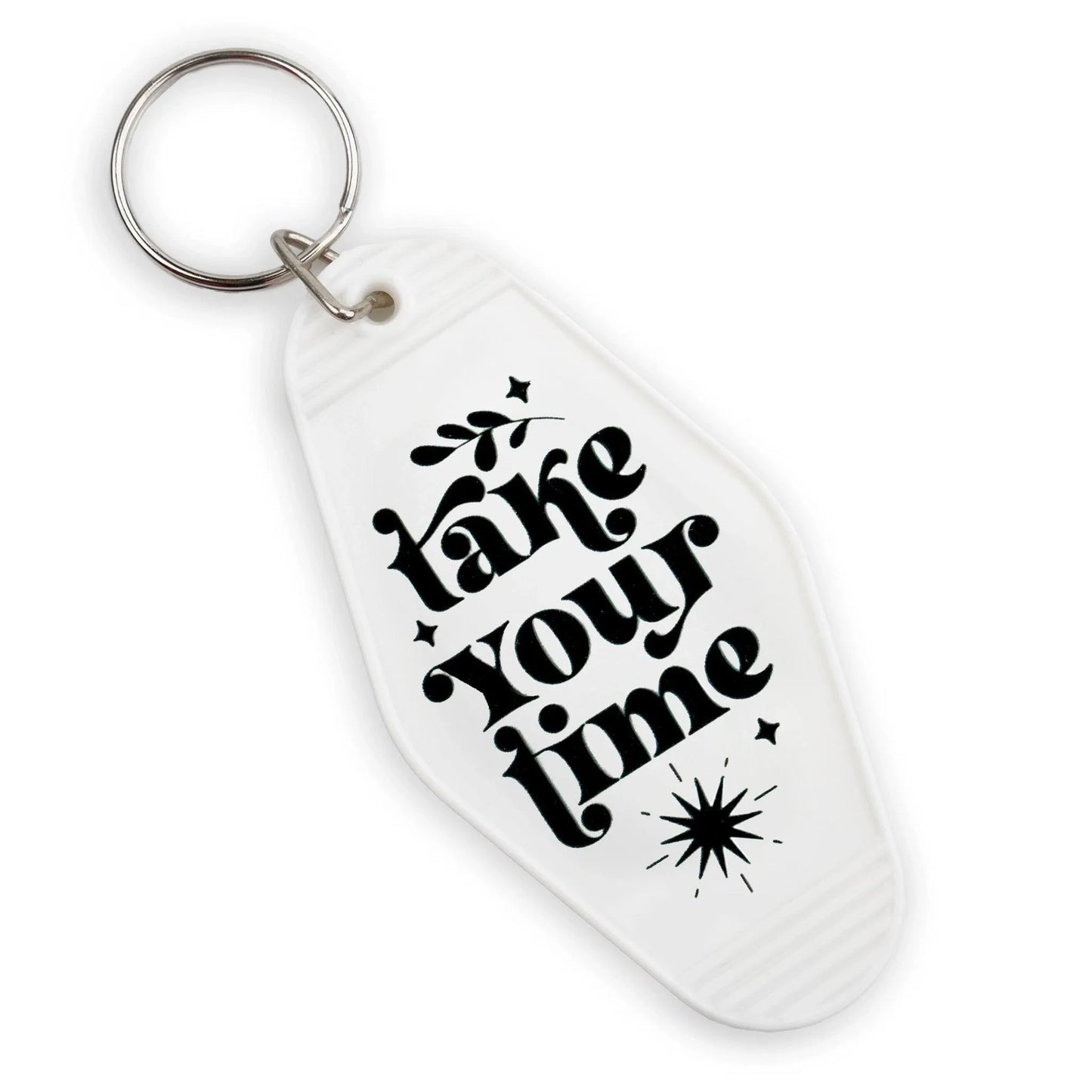 Master Maker Crafts - UV DTF Decal - Take Your Time 4 Set 2" (Keychain NOT Inclued)