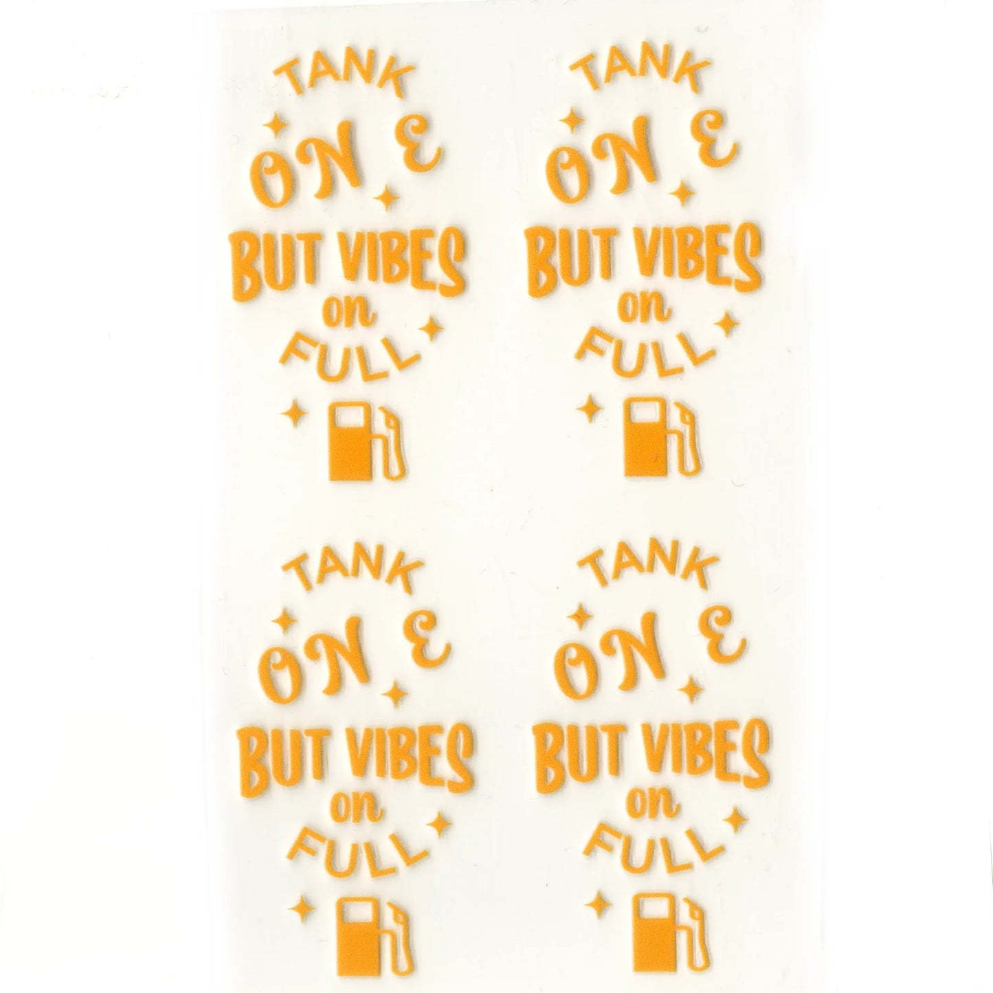 Master Maker Crafts - UV DTF Decal - Vibes On Full 4 Set 2" (Keychain NOT Inclued)