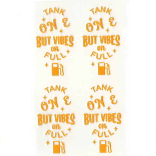 Master Maker Crafts - UV DTF Decal - Vibes On Full 4 Set 2" (Keychain NOT Inclued)