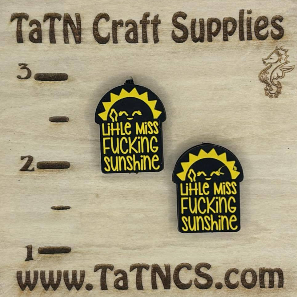 Saying - Little Miss Fucking Sunshine Yellow Silicone Focal 0245