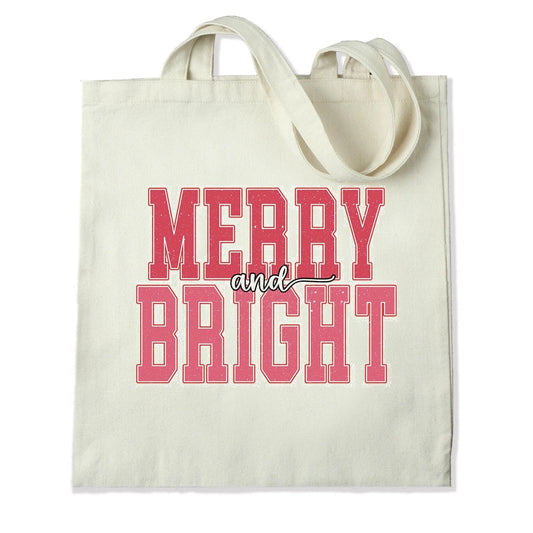 Master Maker Crafts - DTF Heat Transfer Only - Merry & Bright 10" (Shirt/Tote NOT Included)