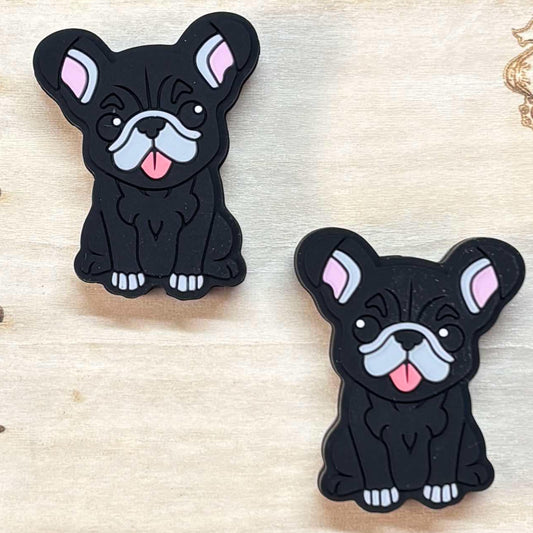 Dog - Frenchie / Bulldog Black Silicone Focal 0052