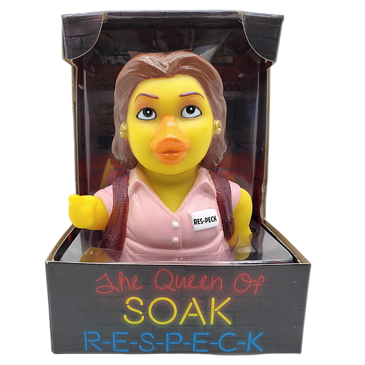 Queen of Soak – R-E-S- PECK Bath Toy Rubber Duck