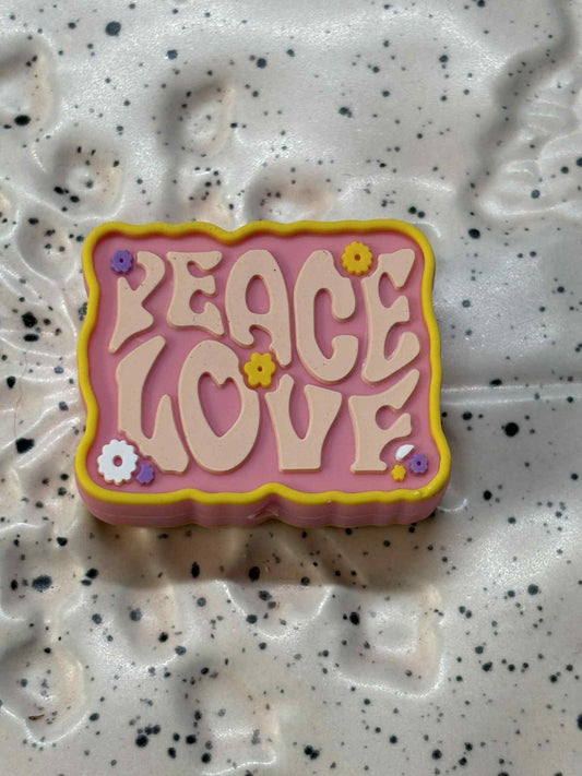 Saying - Peace Love Silicone Focal 8555