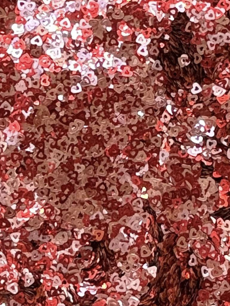 Glitter - Hollow Heart 2 oz