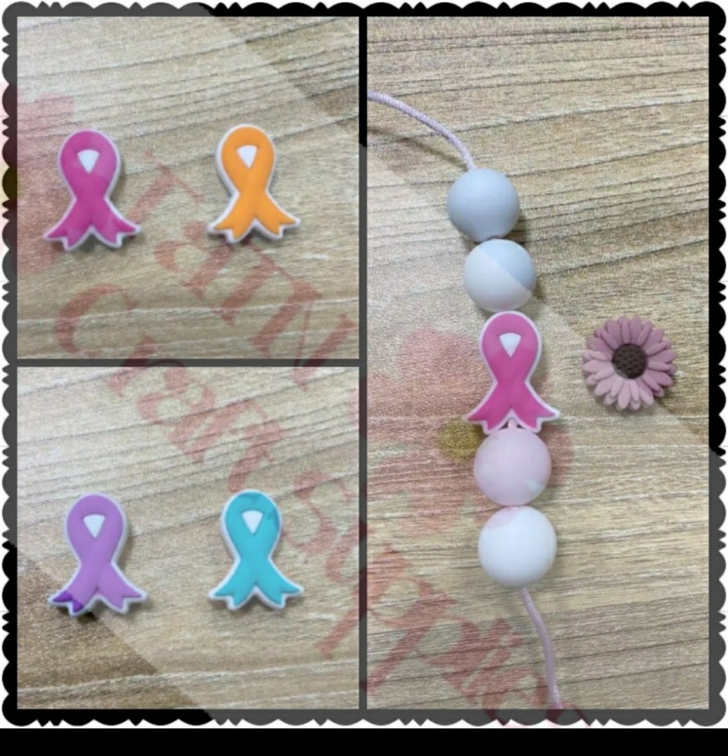 Awareness Ribbon Beads Focal Beads