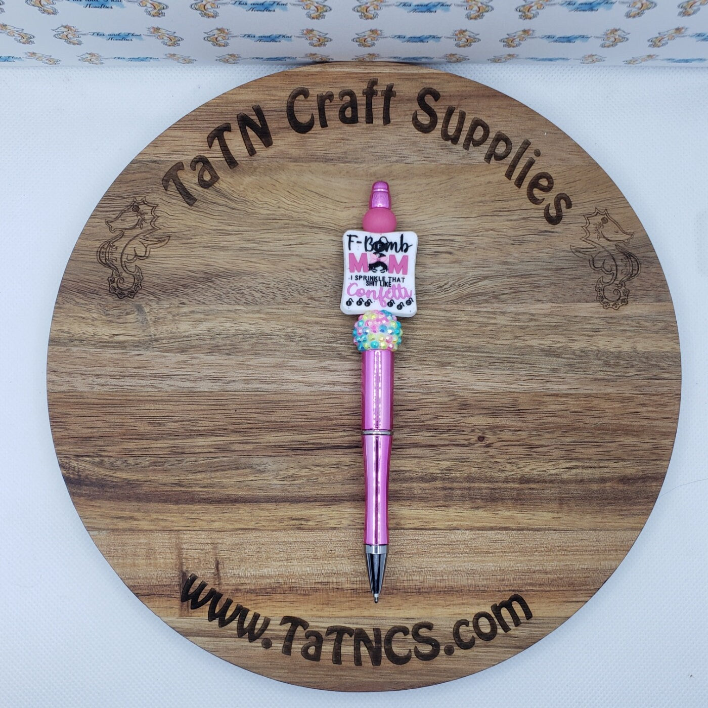 Mom - F-B*omb Mom Silicone Focal Bead 0157