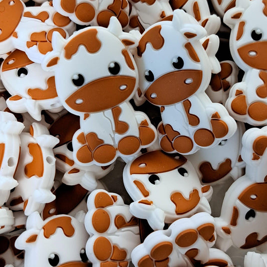 Animal - Cow Baby Brown Silicone Focal 0029