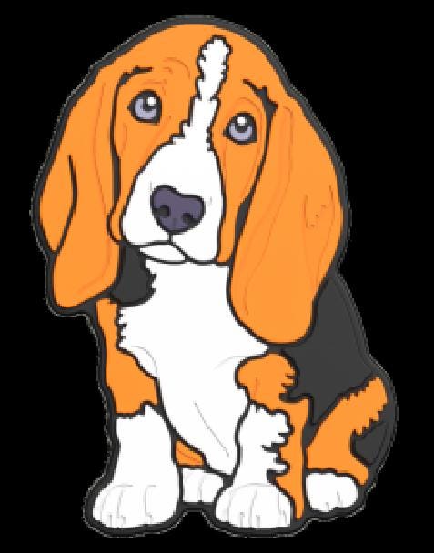 Dog - Beagle / Bassett Hound Silicone Focal 0003