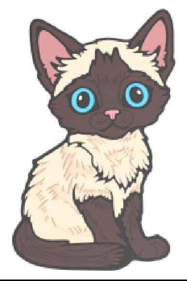 Cats - Siamese Cat Silicone Focal 0017