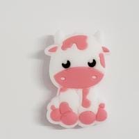 Animal - Cow Baby Pink Silicone Focal 0030