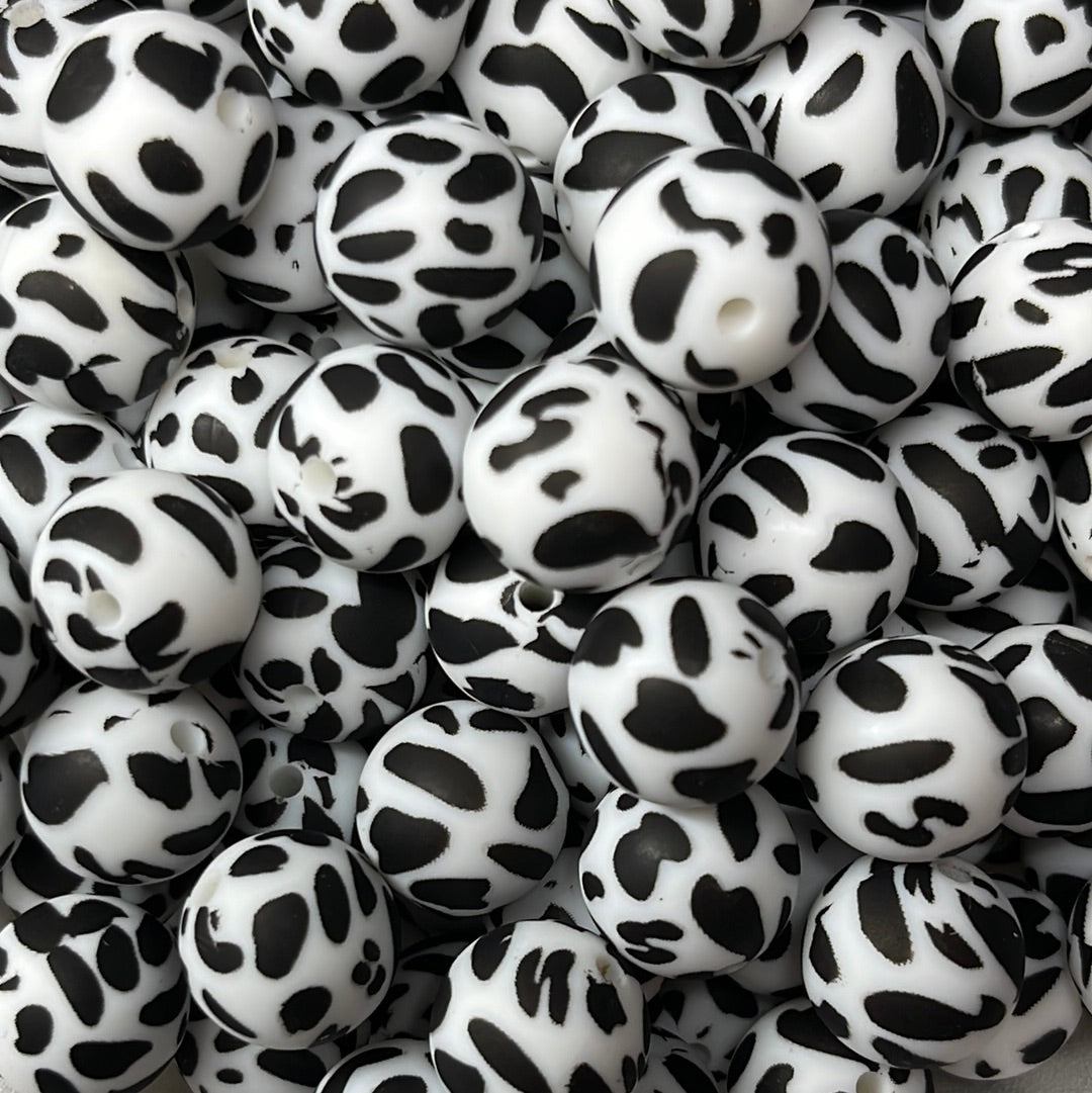 Silicone Bead Cow P3 P01-06 - 15mm - 10 pack