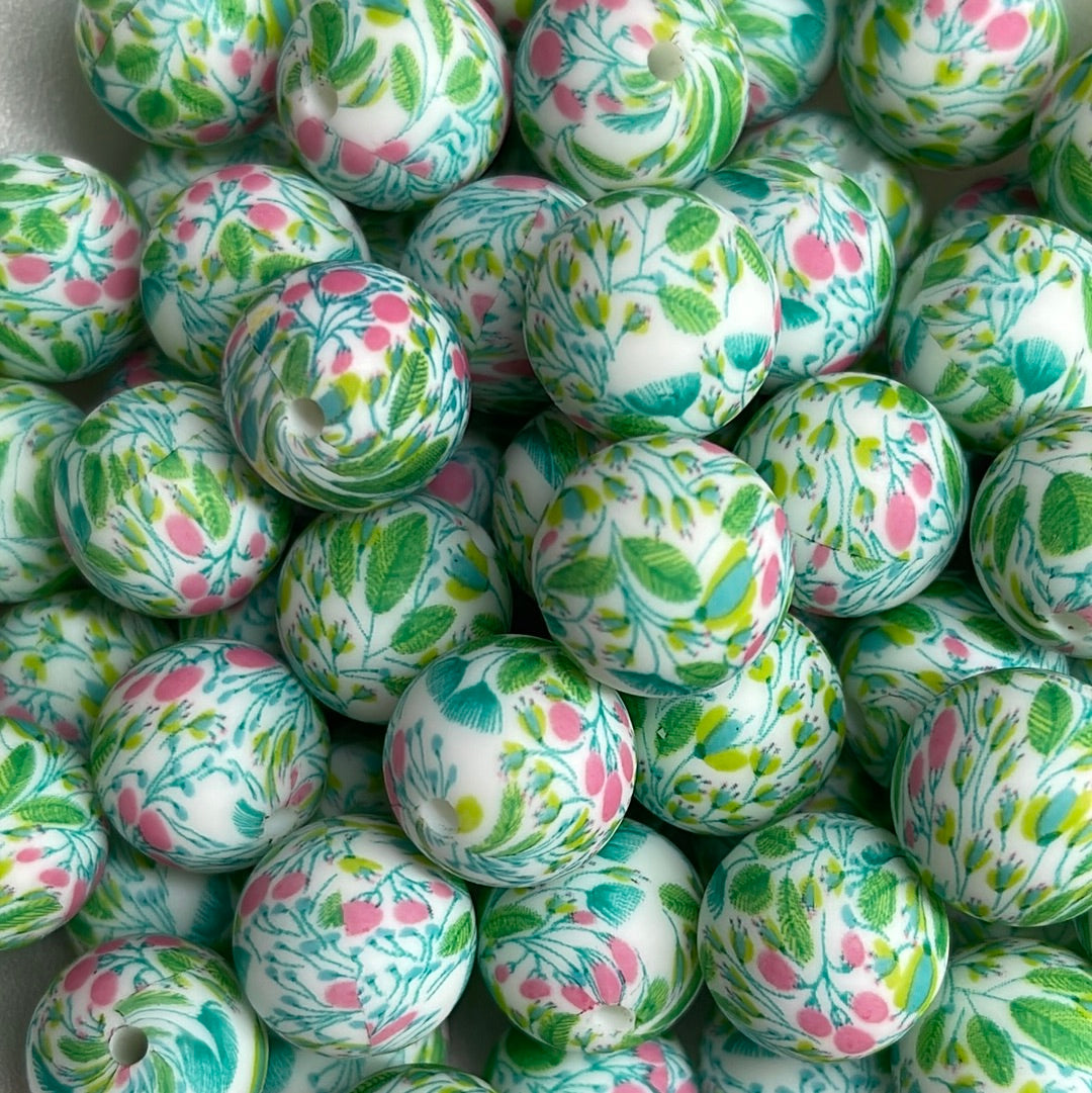 Silicone Bead Forget Me Not P31 P03-80 - 15mm - 10 pack