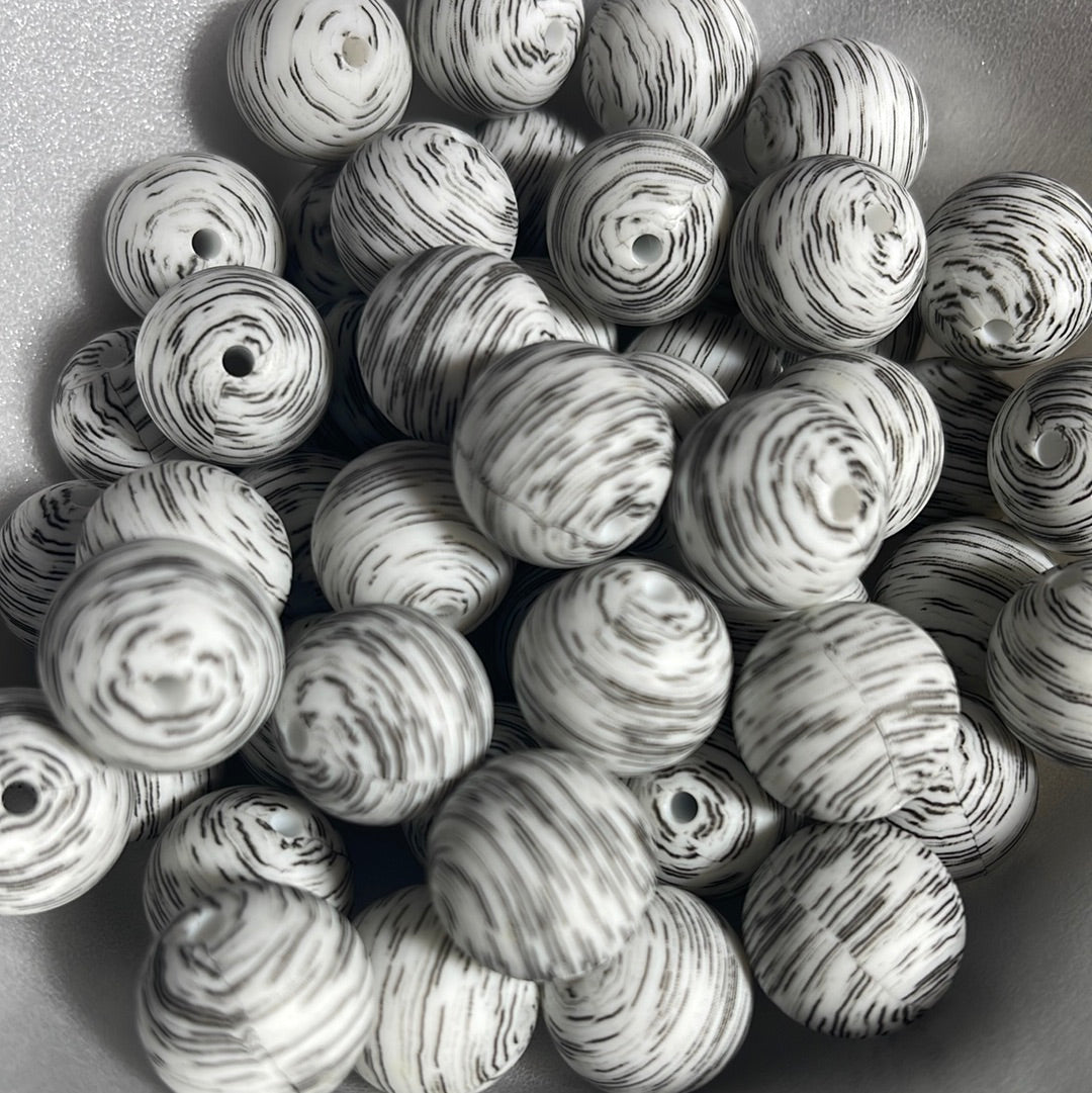 Silicone Bead Grey Static P8 P05-141 - 15mm - 10 pack