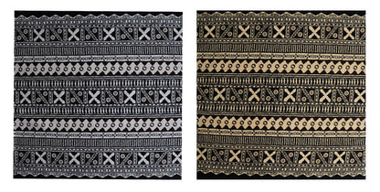 Fijian Geometric Design Cotton Light Barkcloth Fabric | Islands Fabric